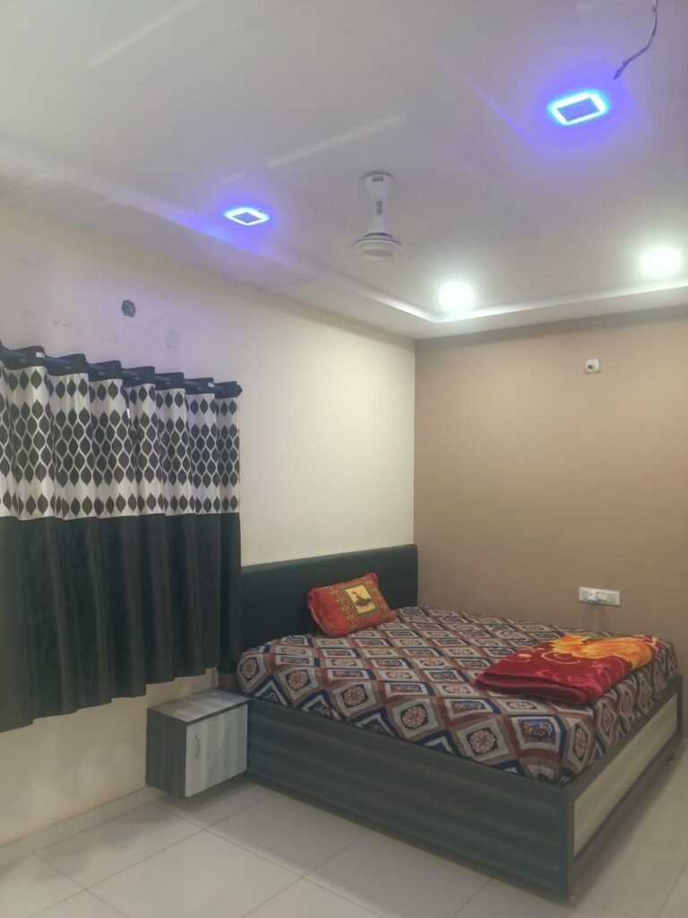 Comfortable, clean room at Shiv Homestay, Madhapar, Bhuj-Kutch