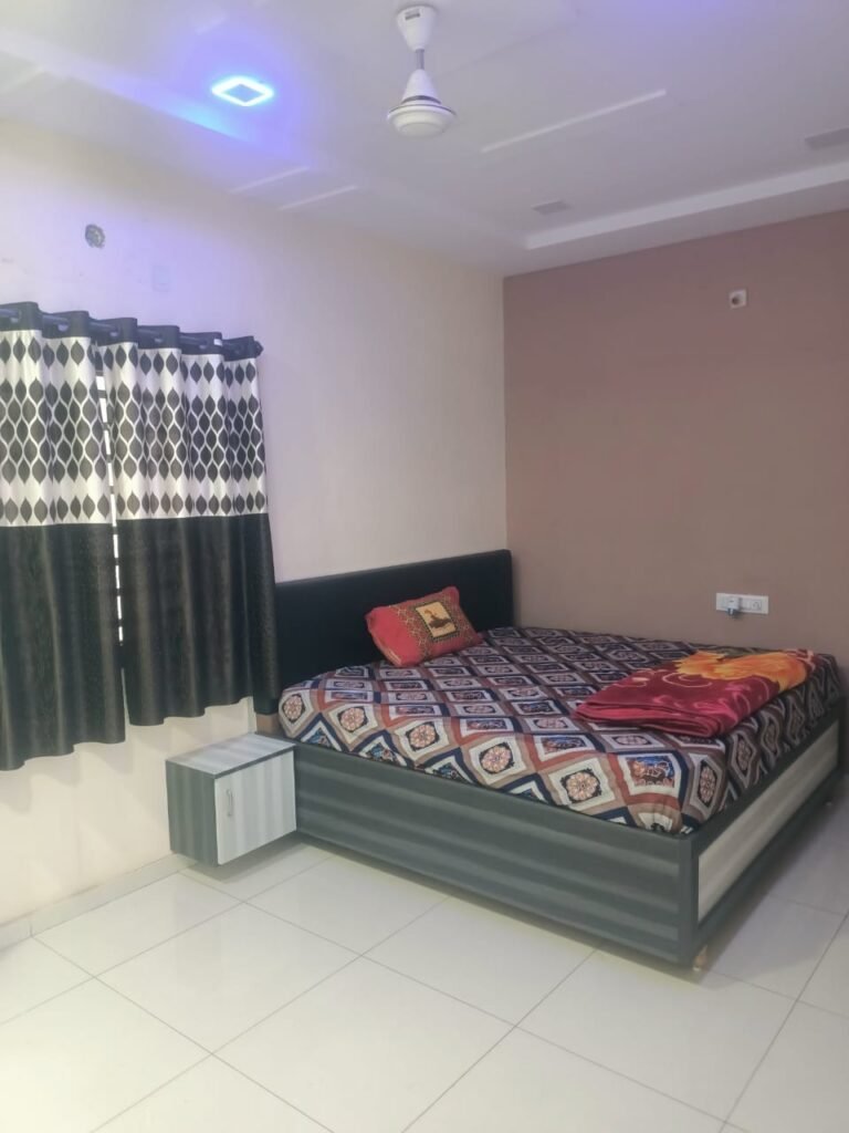 Comfortable, clean room at Shiv Homestay, Madhapar, Bhuj-Kutch
