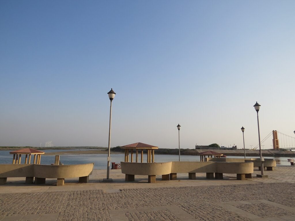 Gomti ghat sea front at Dwarka