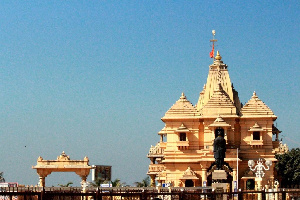 Front view of Somnath Jyotirlinga Temple, Prabhas Patan, Gujarat